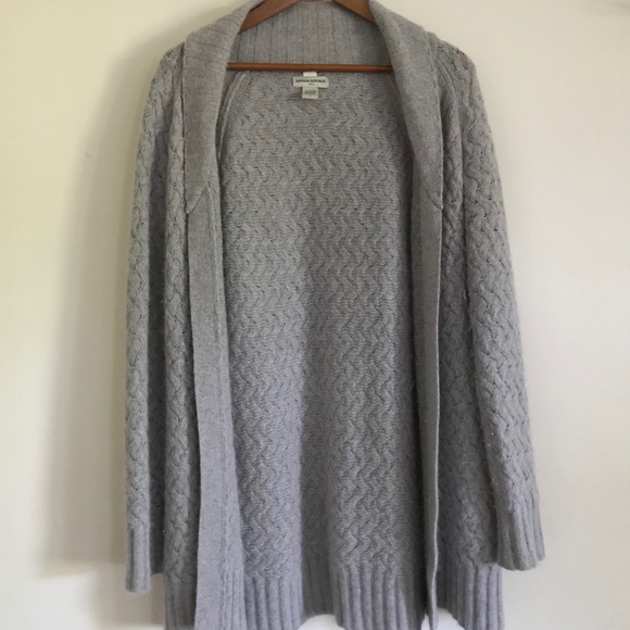 gray Banana Republic knit cardigan - Picture 2 of 4
